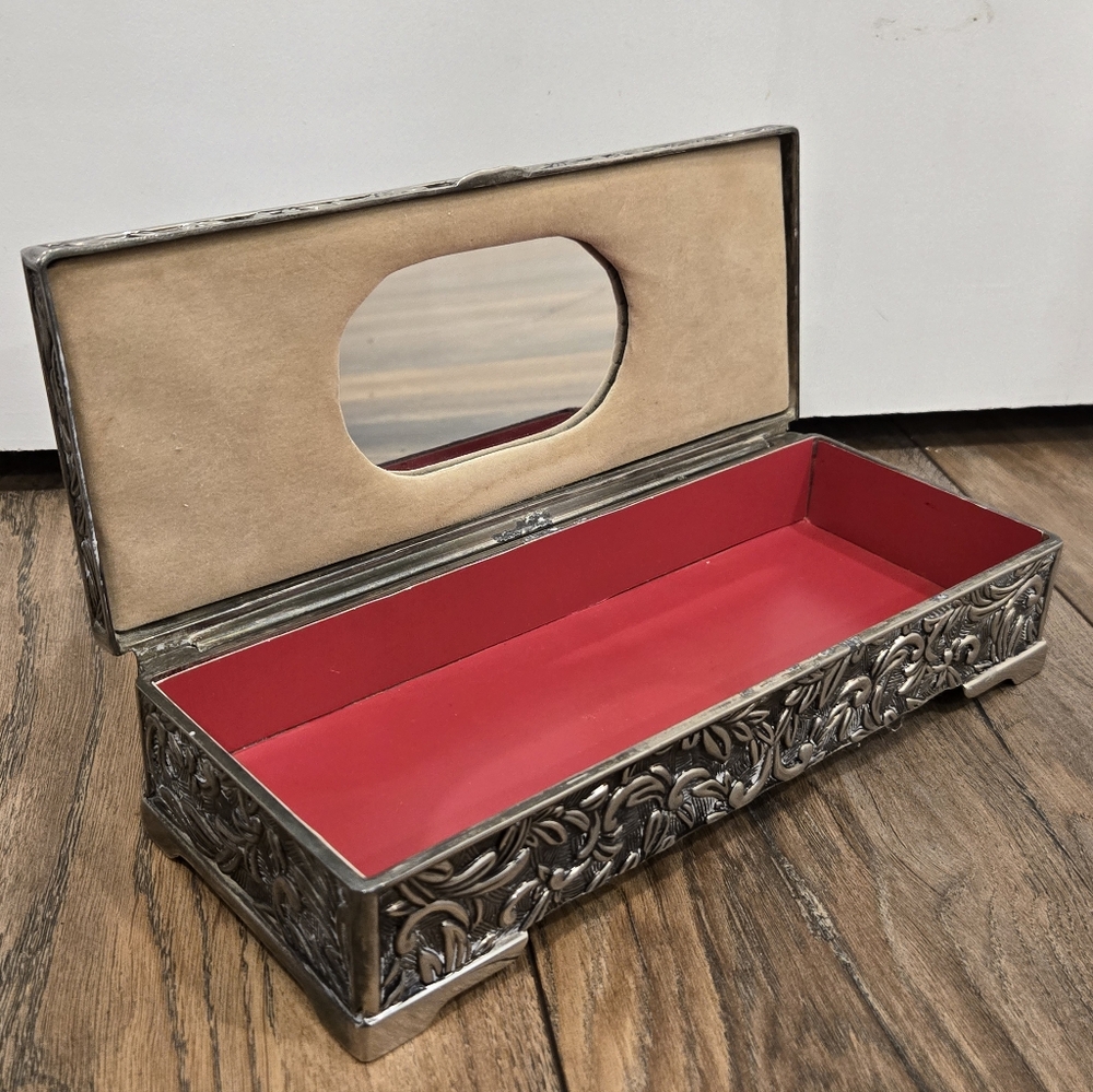 Godinger Silver Floral Jewelry Box - Picture 3 of 5
